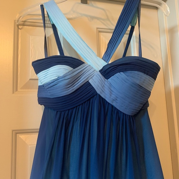 Ombré blue and teal green dress - Picture 2 of 4